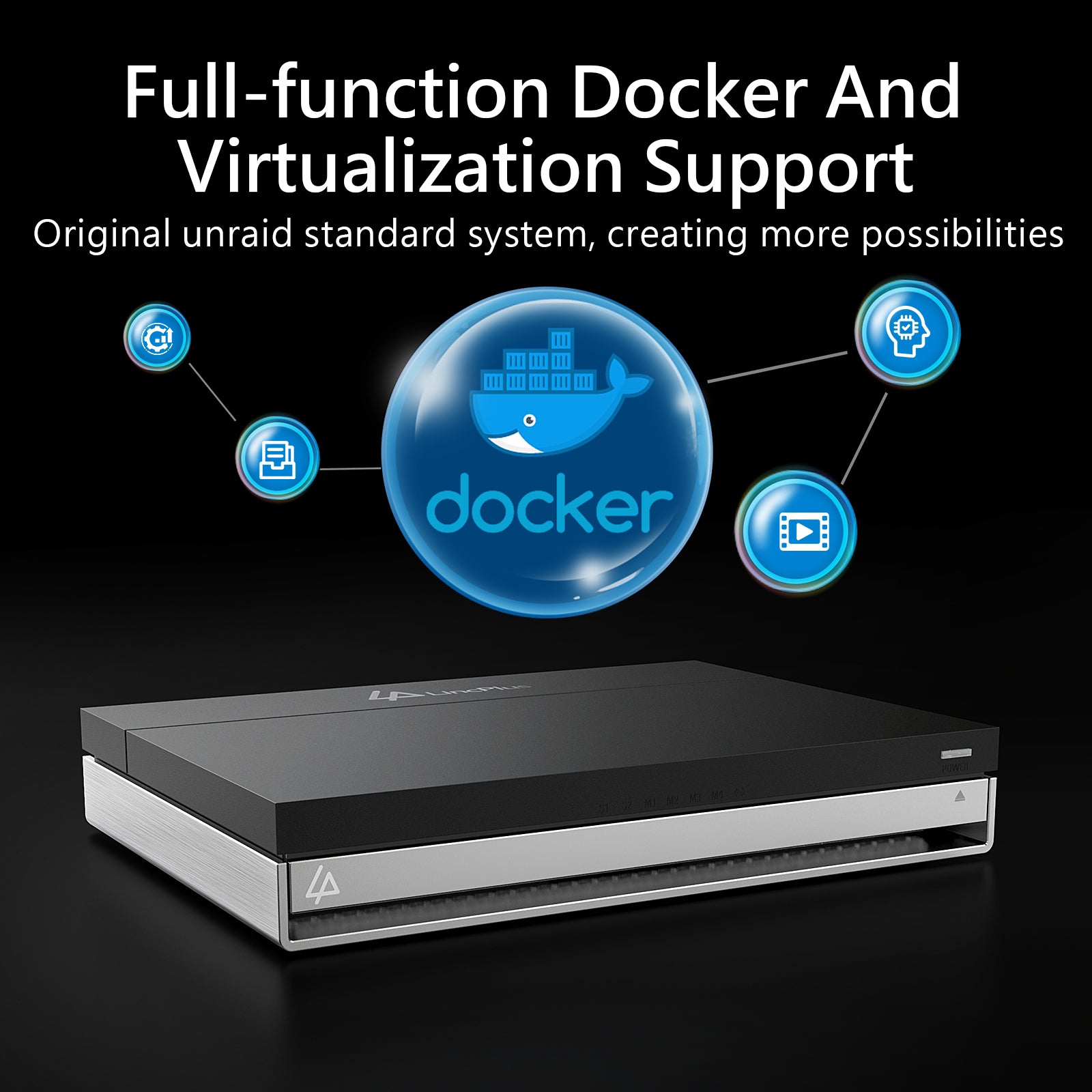 LincPlus LincStation N1 6-Bay NAS | 16GB RAM+128G ROM | Storage 6x8TB SSD (Diskless)